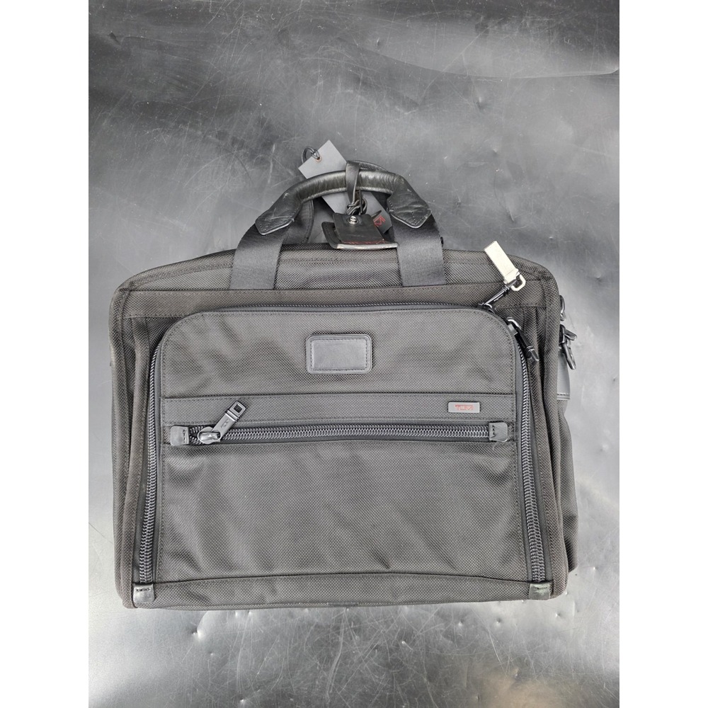Tumi T-Pass Organizer Brief Expandable Laptop Bag Black Style 026531DH